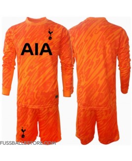 Günstige Tottenham Hotspur Torwart Auswärts Trikotsatzt Kinder 2024-25 Langarm (+ Kurze Hosen)